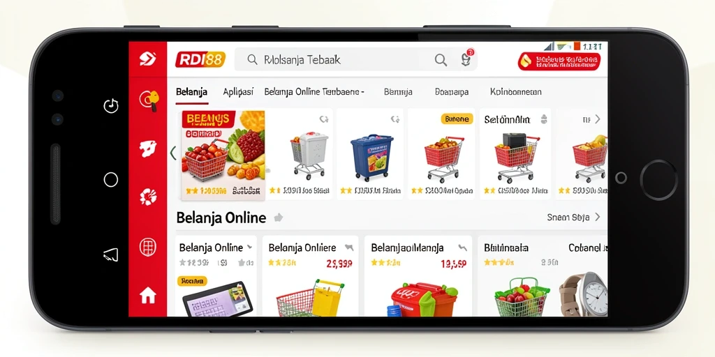 Antarmuka RDI88 yang modern untuk belanja online.